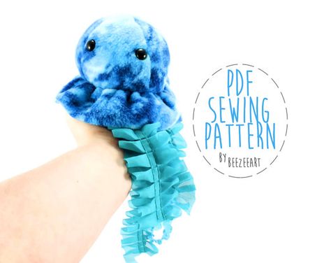 jellyfish Sewing Animals, Stuffed Animal Sewing, Pearl Strings, Animal Sewing Patterns, Plushie Patterns, Sewing Stuffed Animals, Crochet Hook Set, Beginner Sewing Projects Easy, Animal Projects