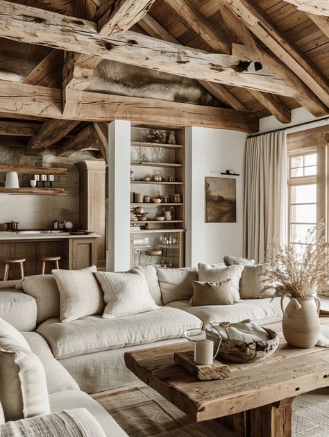 39 Timeless Rustic Living Room Ideas for Your Home Southwest French Country, Living Room Magnolia, Rustic Home Decor Living Room Cozy, Rustic Modern House Decor, Unique Interior Design Creative, Tuscany Farmhouse, Modern Cottage Living Room, Country Chic Living Room, Rustic Living Rooms