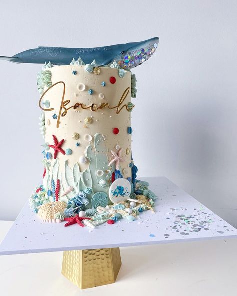 Dive Into 5 Birthday Cake, Under Sea Birthday Cake, Luca Themed Cake, Marine Birthday Cake, Snail And The Whale Cake, Sea Animal Birthday Cake, Under The Sea Birthday Party Cake, Under The Sea Cake Boy, Sea Theme Birthday Cake