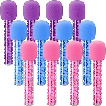 Amazon.com: Newtay 12 Sets Microphone Candy Tubes Karoke Theme Birthday Party 10'' Fake Prop Microphone Plastic Rock Star Toy Microphone Candy Tube for Disco Singer Stage or Costume Prop Birthday Party Favors : Toys & Games Toy Microphone, Diy Microphone, Singer Stage, Karaoke Party, Kids Candy, Theme Birthday Party, Birthday Board, Hannah Montana, Theme Birthday