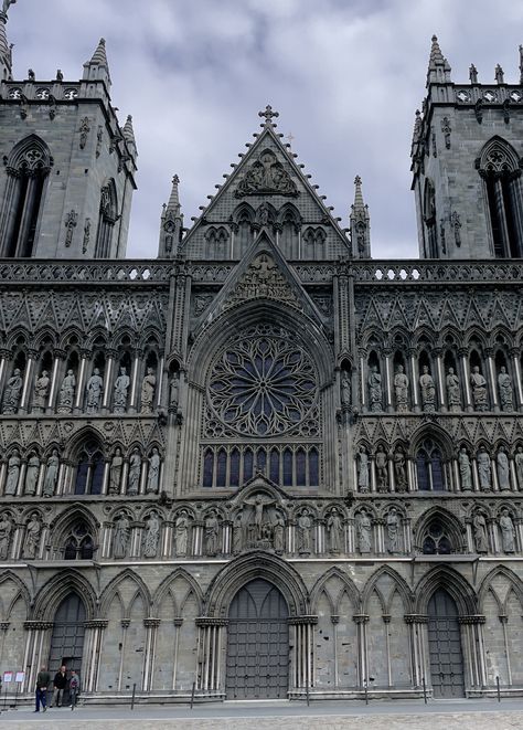 Nidaros Cathedral, German Aesthetic, Cityscape Architecture, Trondheim Norway, Visit Norway, Public Place, Trondheim, Dieselpunk, World Traveler