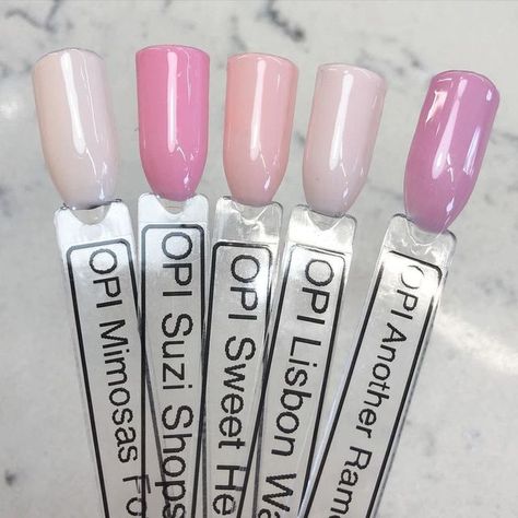 Gel Opi Colors Summer, Shades Of Pink Nail Polish, Opi Soft Pink Shades, Opi Light Pink Dip Powder, Opi Pinks Shades, Opi Pink Gel Polish Shades, Opi Dip Pink Colors, Opi Pink Nail Polish Shades Gel, Opi Dip Powder Colors Pink