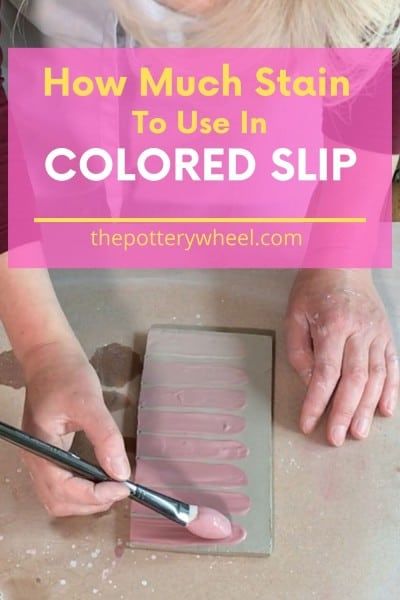 How Much Stain to Use in Colored Slip? – Making a Test Tile How To Make Slip For Slip Trailing, How To Make Slip Clay, Decorating With Slip Pottery, How To Make Slip For Pottery, Color Slip Ceramics, Coloured Slip Pottery, How To Color Clay, Pottery Test Tiles, Slip Decoration Ceramics