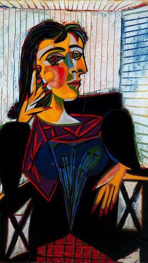 Cubist Portraits, Picasso Portraits, Cubist Movement, Pablo Picasso Art, Dora Maar, Art Picasso, Pablo Picasso Paintings, Figurative Kunst, Picasso Paintings