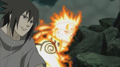 Sasuke and Naruto smiling #Naruto Naruto Screencaps, Naruto Smile, Fire Icons, Naruto And Sasuke Wallpaper, Naruto Vs Sasuke, Naruto Sasuke, Anime Reviews, Anime Episodes, Boruto Naruto Next Generations