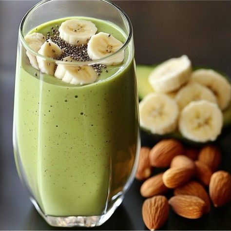 Paula Deen | 🥑🍌 ALMOND BANANA AVOCADO SMOOTHIE 🥛🌿 | Facebook Banana Avocado Smoothie, Avocado Smoothie, Paula Deen, Ice Cubes, Almond Milk, 1 Cup, Smoothie, Avocado, Almond