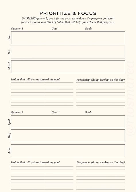 quarterly year 💫 dayplannerprints #plannersetup #aestheticnotionplanner. 12 Week Year Templates, 12 Week Year, 2024 Planning, Life Raft, Daily Planner Design, Daily Planner Sheets, Undated Monthly Planner, Weekly Planner Free, Weekly Calendar Planner