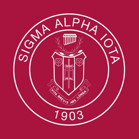 Sigma Alpha Iota | Greek House | #pr #marketing #crest #shield #symbols #crest Sigma Alpha Iota, Crest Shield, Greek House, Sigma Alpha, Pr Marketing, Custom Greek Apparel, Fraternity Shirts, Alpha Sigma Alpha, Fraternity Apparel