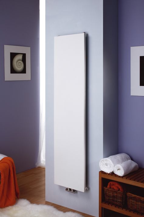 Vago - Flat panel radiator, slim vertical radiators. Pretty smooth eh? Flat Radiators, Tall Radiators, Best Radiators, Decorative Radiators, Vertical Radiator, Panel Radiator, Flat Panel Radiators, Pantry Wall, Vertical Radiators