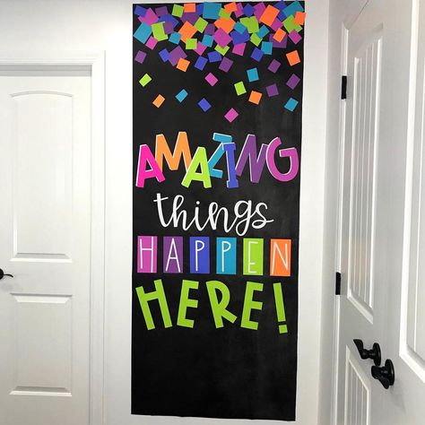 I created this door for a very good friend/coworker of mine at the beginning of the year. With very little damage, she JUST took it down on… Welcome Door Classroom, Classroom Welcome Boards, Joey Udovich, School Hallway Decorations, Daycare Room Design, Classroom Organization Elementary, Classroom Welcome, School Door Decorations, School Board Decoration