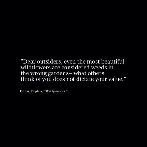 Outsider Quotes, Beau Taplin Quotes, The Garden Of Words, Now Quotes, Truth Hurts, Aesthetic Words, Poem Quotes, Thoughts And Feelings, Pretty Words