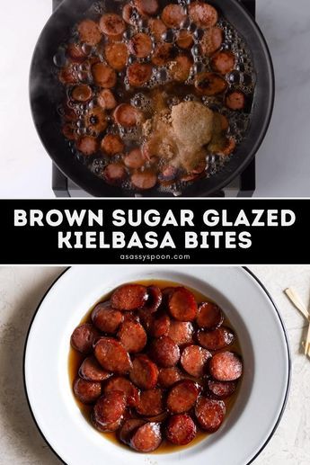 Keilbasa Recipes Glazed, Brown Sugar Kielbasa Crockpot, Kielbasa Bites Crockpot, Appetizer Recipes Kilbasa, Crockpot Kielbasa Appetizer, Keilbasa Recipes Appetizers, Kielbasa Appetizers For Party, British Finger Food, Brown Sugar Kielbasa Bites