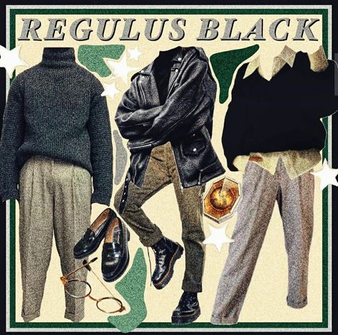 Black Inspired Outfits, Regulus Black Aesthetic, Witchy Academia, 3 Aesthetic, Hogwarts Outfits, Dark Academia Outfits, Chaotic Academia, Academia Outfits, Friday Outfit