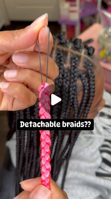 Dee 🫶🏾 on Instagram: "Does your child want color but you, dad or school uniform don’t agree with it… (Let them live 😂😂) Do you want a pop of color (adults) but you’re scared? I will be listing detachable braids soon. Any and every color. Spice up your buns or simple let your babies have some hair fun 💁🏾‍♀️ This is JUST A EXAMPLE OF HOW TO ATTACH THEM. Place them under so they are blended and concealed unless you want them on top. #kidshairstylist braidstyles #kidbraids #happyplace #sandiegobraider #braidlife #braids #braidsbraidsbraids #fulanibraids #healthyhairjourney #kidshairstyles #kidsbraids #kidbraidstyles #beauty #hairstylist #hair #braidstyles #sandiegohairstylist #sandiegobraider #knotlessbraids #boxbraids #fauxlocs #hairstyles #hairgoals #goddessbraids #naturalhair #entert Peekaboo Braids Color Combo, Rainbow Braids For Kids, Pretty Braided Hairstyles For Kids, Pop Braids, Pink Cornrows Braids, Kids Fulani Braids, Cute Quick Braided Hairstyles, Cute Easy Braided Hairstyles, Goddess Braids For Kids