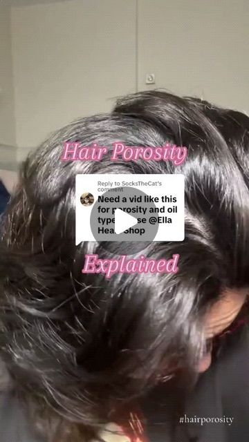 HAIR CARE | HAIR SOLUTION on Instagram: "Hair Porosity explained #hairporosity #hairvideos" High Prosperity Hair, Hair Prosperity Test, High Porosity Hair Care, Medium Prosperity Hair Care, High Prosperity Hair Products, How To Define High Porosity Hair, Check Hair Porosity, High Prosperity Hair Care, Hair Porosity Test