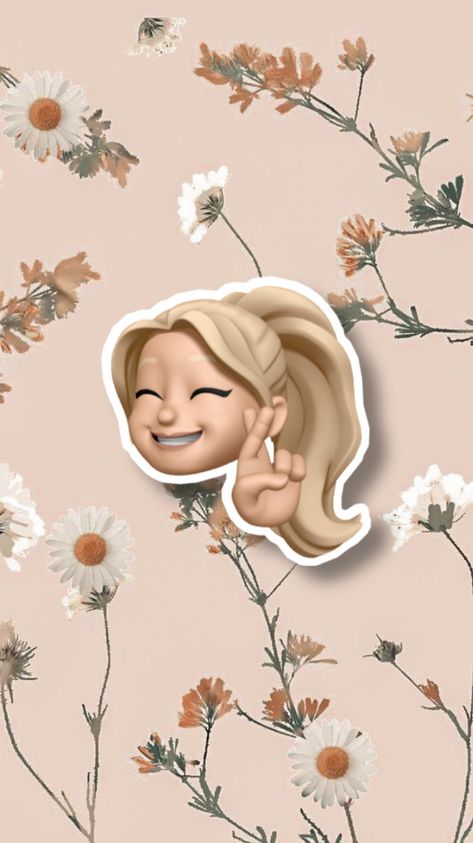 Memoji Girl Aesthetic, I Phone Emoji Stickers, Memoji Animoji Girl, Memoji Apple Girl, Cute Dog Wallpapers, Dog Wallpapers, Cute Dog Wallpaper, Girl Emoji, Pink Wallpaper Backgrounds