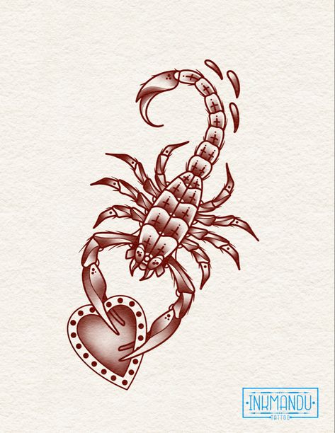 Scorpio heart School Tattoo, Old School Tattoo, Art References, Tattoos And Piercings, Scorpion, Art Reference, Tattoo Ideas, Piercings, Humanoid Sketch