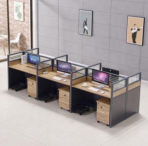 Cubicle Office, Cubicle Partitions, Tall Furniture, Mdf Plywood, Office Cubicle, Office Partition, Office Inspo, Office Workstations, Work Station