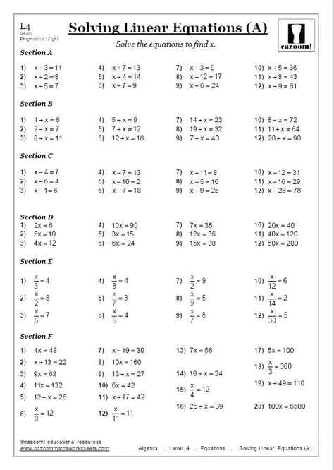 Simple Equations Worksheet Grade 7, Math Worksheets For High School, Year 9 Worksheets, Year 7 Worksheets, Simple Equations Worksheet, Integers 7th Grade Math Worksheets, Class 7 Maths Worksheet, Year 9 Maths Worksheets, Year 6 Maths Worksheets