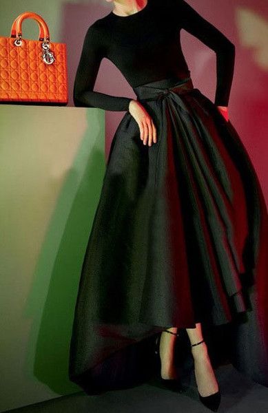 Ball Skirt, Marion Cotillard, Black Tie Dress, Ball Gown Skirt, Women Long Sleeve Dress, Black Gown, Classy Dress, Look Chic, Skirt Outfits