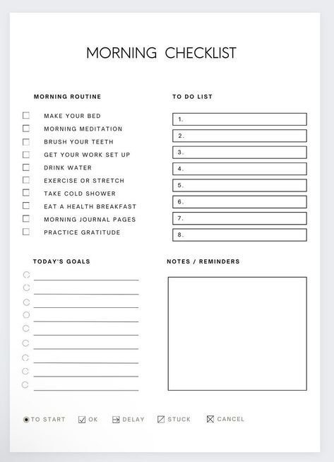 Start your day off right with these helpful checklists, routines, and planners. Find the perfect one to help you stay organized and productive, so you can make the most of your Relaxation Ideas, Day At A Glance, Whiteboard Organization, Weekly Habits, Morning Checklist, To Do List Daily, Daily Tracker, Lists Ideas, Daily Planner Printables Free