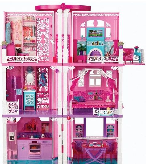 Barbie Townhouse, Barbie Dreamhouse, House Dream, Pink Images, Cute Cottage, Barbie Doll House, Toy House, Dollhouse Toys, Dream Doll