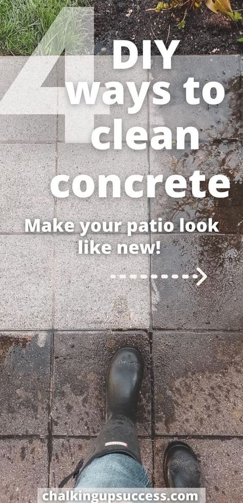 Outdoor Concrete Floors, Outdoor Concrete Stain, Patio Cleaning, Concrete Cleaner, Concrete Stain Patio, Concrete Curbing, Concrete Patio Makeover, Clean Concrete, Clean Patio