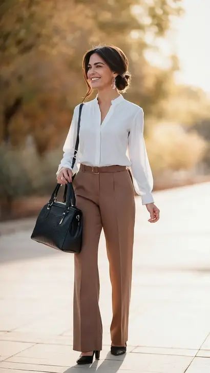 Stylish and Classy: 15 Outfits for the Modern Business Woman** ** - TecArticles Business Professional Outfits Korean, Trendy Business Attire, Job Outfits, Korean Aesthetics, Chic Office Wear, Classy Business Outfits, Government Job, Curated Outfit, Business Outfits Women