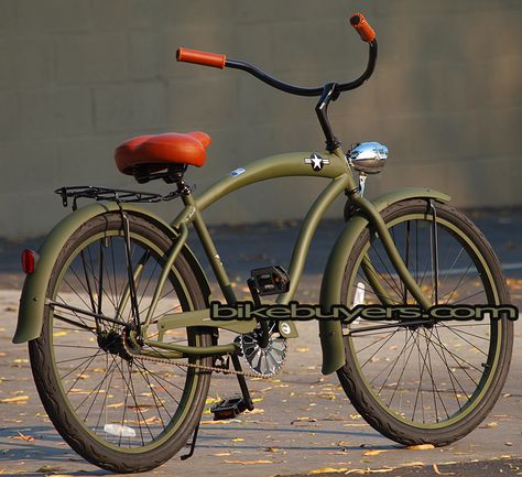 ARMY Fito Cruiser Retro Cruiser Bicycle, Vintage Moped, Lowrider Bicycle, Beach Cruiser Bicycle, Beach Cruisers, Motorised Bike, Cruiser Bikes, Bicycle Wheels, Beach Cruiser Bikes