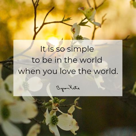 Katie Byron, Byron Katie Quotes, Love The World, Nice Life, Byron Katie, Feel Good Quotes, When You Love, Best Quotes, Feel Good