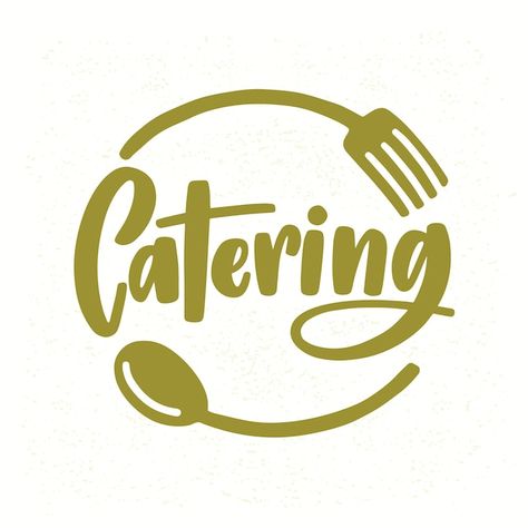 Catering Company Logo, Catering Business Logo, Catering Logo, Elegant Lettering, Logo Online Shop, Beautiful Logos Design, Food Logo Design, Catering Company, Restaurant Logo