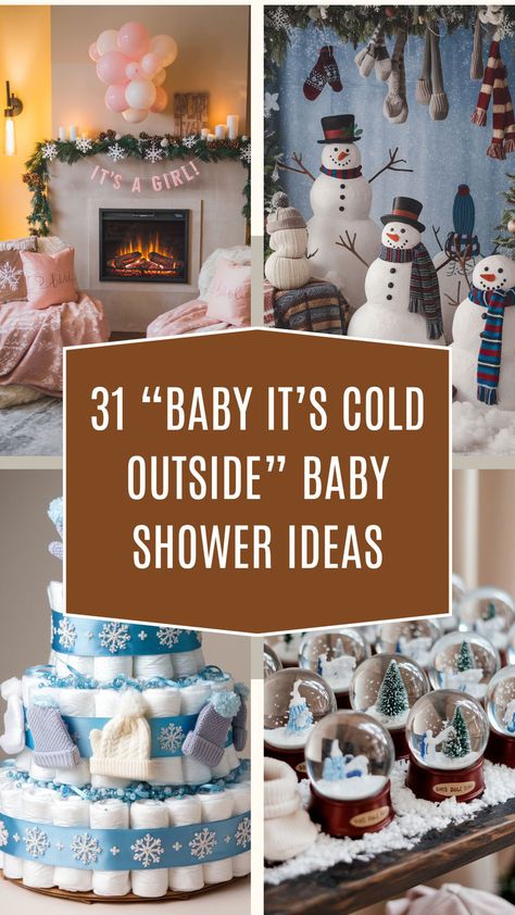 Cozy up with 31 adorable 'Baby It's Cold Outside' baby shower ideas! From winter-themed decor to warm and inviting food stations, these ideas will make your celebration unforgettable. Perfect for creating a magical, cold-weather vibe for the mom-to-be! Baby Its Cold Outside Baby Shower Centerpiece, Baby Its Cold Outside Centerpiece, Baby It’s Cold Outside Baby Shower Theme Decorations, Baby It's Cold Outside Baby Shower Ideas, Baby It Cold Outside Baby Shower Theme, Baby It's Cold Outside Baby Shower Decor, Baby It’s Cold Outside Baby Shower Theme Centerpiece, Baby It’s Cold Outside Shower Theme Food, Baby Is Cold Outside Baby Shower Winter