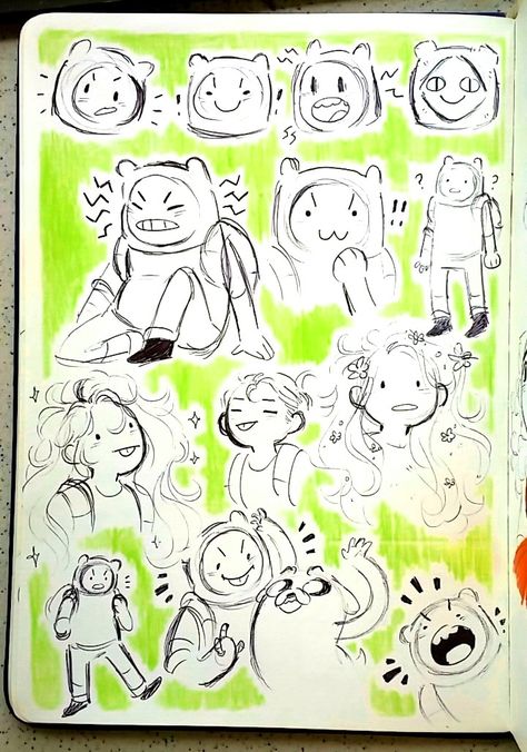 Adveture Time, Some Drawings, Finn The Human, Sketchbook Art Journal, Adventure Time Art, Arte Sketchbook, Wow Art, Sketchbook Inspiration, Sketchbook Art Inspiration