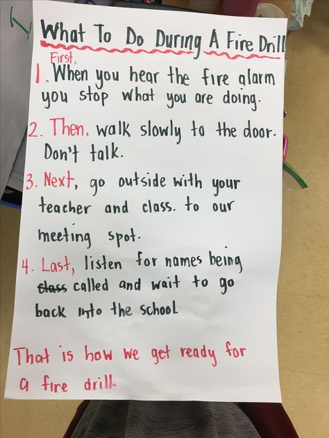 Fire drill procedure Fire Drill Procedures, Daycare Themes, Preschool Craft Activities, Eyfs Classroom, Notes To Parents, Tornado Warning, Fire Drill, School Safety, Kindergarten Classroom