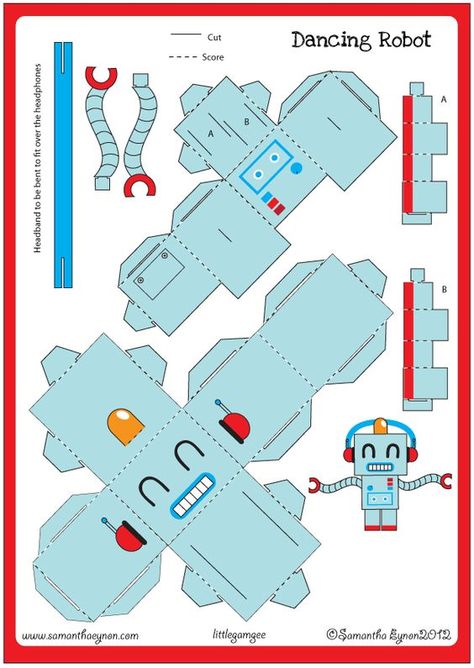 Robot Template, Robot Papercraft, Paper Robot, Robot Craft, 3d Templates, Robot Theme, Robot Party, Paper Toys Template, Technology Projects