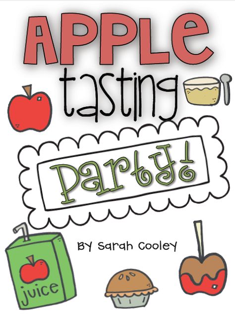 First Grader...at Last!: Appletivities...and 2 Apple FREEBIES! Apple Tasting, Apple Classroom, Party Link, Apple Kindergarten, Rotten Apple, Fall Lesson Plans, Apple Treat, Apple Preschool, Apple Unit