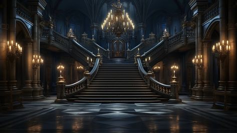 Dark Castle Aesthetic Interior, Gothic Castle Interior, Castle Hallway, Castle Aesthetic Interior, Castle Hall, Dark Mansion, Castle Exterior, Castle Doors, Dark Academia Wallpaper