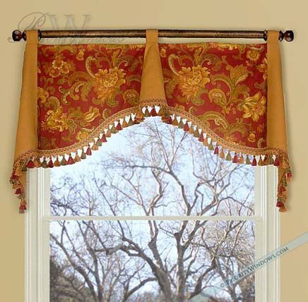 23 Ideas for Red and Yellow Custom Valances from Luxurious Homes Simple Valance, Window Valences, Decorating Windows, Luxury Drapery, Art Jobs, Estilo Kitsch, Valance Ideas, Drapery Treatments, Window Treatments Ideas