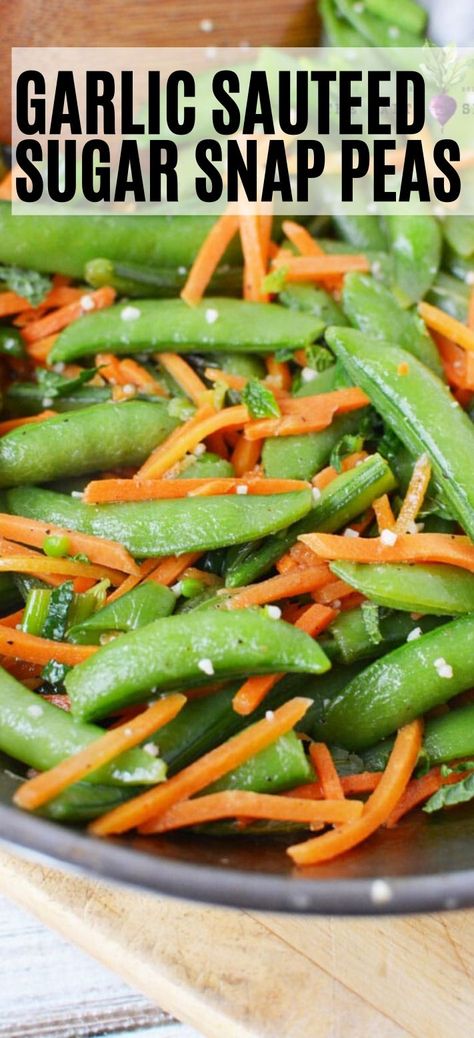 Snap Peas And Carrots Recipe, Sugar Snap Peas Recipe, Peas And Carrots Recipe, Snow Peas Recipe, Sugar Snap Pea Recipe, Snap Peas Recipe, Peas Recipe, Pea Salad, Low Carb Side Dishes