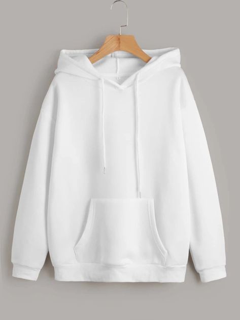 Plain White Hoodie, Hoddies Outfits, Drop Shoulder Hoodie, Plain Hoodies, Trendy Shirt Designs, Thermal Hoodie, Hoodie Mockup, Pull Oversize, Stylish Hoodies