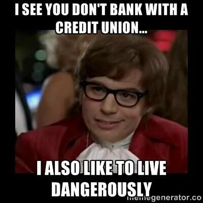 Credit unions?  They're better than sharks with laser beams attached to their heads!  (Thanks for the hilarious meme, Teachers FCU.) Groovy House, Teaching Humor, Dungeons And Dragons Memes, Dragon Memes, Austin Powers, Character Sheets, Teacher Memes, Military Humor, Travel Humor