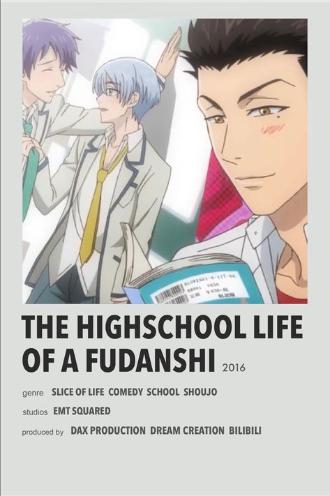 The High school Life of a Fudanshi Minimal anime poster The High School Life Of Fudanshi, School Life Manhwa Recommendations, School Life Anime, Highschool Life, Anime Recs, Minimalist Anime, Anime Sites, Anime High School, Anime Suggestions