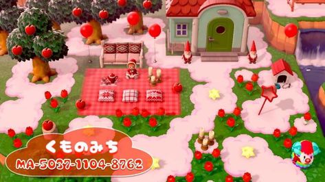 Animal Crossing Pc, Motif Acnl, Pink Island, Animal Crossing Fan Art, Animal Crossing Guide, Animal Crossing Qr Codes Clothes, Animal Crossing Wild World, Island Theme, Path Design