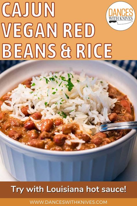 Cajun Vegan Red Beans and Rice Red Beans And Rice Recipe Vegan, Cuban Red Beans And Rice Recipe, Red Beans And Rice Recipe Vegetarian, Cajun Red Beans And Rice Recipe, Louisiana Red Beans And Rice Recipe, Vegan Red Beans And Rice, Vegan Red Beans, Slow Cooker Red Beans, Red Beans Recipe