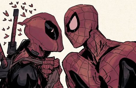 Deadpool X Spiderman, Deadpool Art, Deadpool Comic, Deadpool And Spiderman, Wade Wilson, Deadpool Wolverine, Spiderman Comic, Spiderman Art, Marvel Spiderman