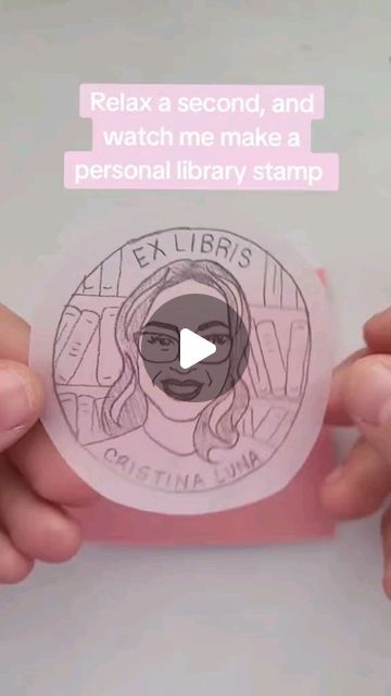 Exlibris Ideas, Personal Library Stamp, Ex Libris Stamp, A Stack Of Books, Custom Rubber Stamps, Personal Library, Diy Stamp, Ex Libris, Stack Of Books