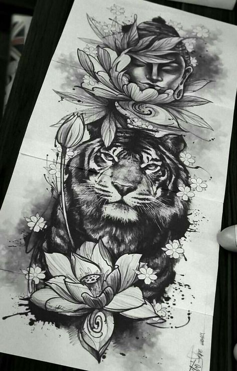 Papa Bear Tattoo, Matching Cousin Tattoos, Mama Tattoos, Buddha Tattoo Sleeve, Cousin Tattoos, Flower Tattoo Drawings, Polynesian Tattoos, Beautiful Flower Tattoos, Illustration Tattoo