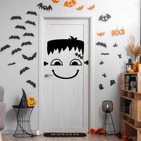 PRICES MAY VARY. Great Value Halloween Decoration:You will receive a set of Halloween half face stickers, which perfectly match the Halloween theme and meet your Halloween decoration needs. Sticking to the door adds some Halloween atmosphere to your entire space Serving Halloween:Our Halloween half face stickers set is made of high-quality PVC material, which is strong and easy to use, not easy to tear, has clear pattern printing, beautiful appearance, and is not easy to fade. It can perfectly s Halloween Wall Decorations For School, Halloween Doors, Spooky Door, Halloween Classroom Decorations, Black Horror, Horror Funny, Appalachian People, Halloween Door Decor, Vinyl Doors