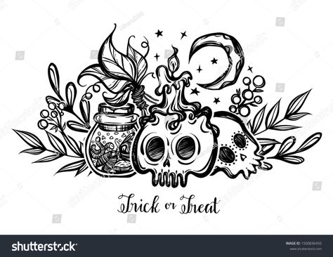 Vector illustration, Halloween, jar with insects, candle, skulls, mystic, witchcraft. handmade, prints #Ad , #AFF, #jar#insects#Halloween#Vector Diy Tattoos, Minimal Tattoo Designs, Minimal Tattoo Ideas, Handmade Prints, Halloween Jars, Tattoo Culture, Halloween Idea, Witch Tattoo, Cricut Images