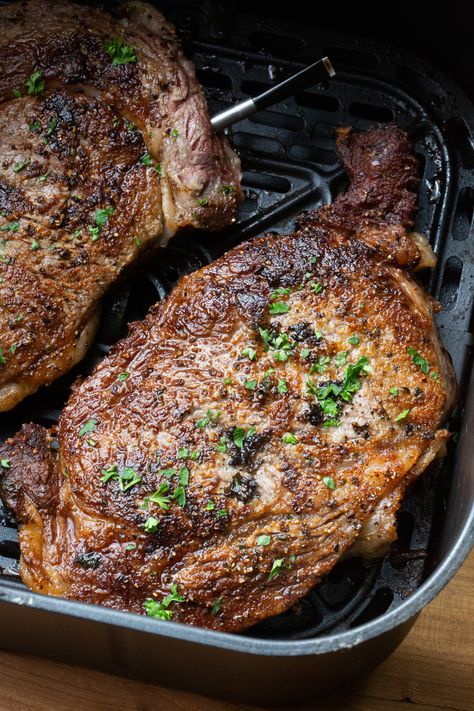 Air Fryer Steak Recipe Air Fryer Porterhouse Steak, Steak In The Air Fryer, Porterhouse Steak Recipe, Corn Dip Recipes, Pan Seared Steak, Air Fryer Steak, Porterhouse Steak, Urban Cowgirl, Airfryer Recipes